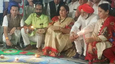 भारतीय जनता पार्टी का कमल दीपावली कार्यक्रम फेल -  CM House कवर्धा में भी नही बनी कमल रंगोली - 