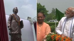 प्रधानमंत्री नरेंद्र मोदी ने लाल बहादुर शास्त्री की 81 फीट ऊंची मूर्ति का किया अनावरण