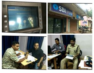 जगदलपुर के कलेक्टर कार्यालय के सामने लगी एसबीआई के एटीएम में तोड़फोड़
