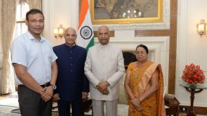 राष्ट्रपति रामनाथ कोविंद से मिले त्रिपुरा के राज्यपाल रमेश बैस