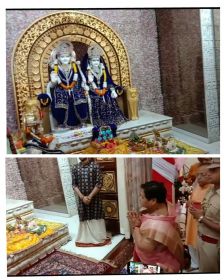 राज्यपाल श्रीमती अनसुइया उइके पहुंची राम मंदिर - प्रदेश की खुशहाली के लिए की कामना