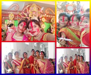 रायपुर : सिंदूर खेल मां दुर्गा को दी विदाई...अगले वर्ष फ‍िर आने का दिया न्योता...