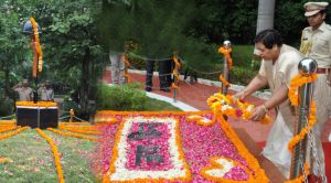 रायपुर : राज्यपाल ने शहीद वाटिका में शहीदों को दी श्रद्धांजलि