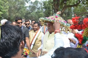 मुख्यमंत्री ने सुकमा में गौठान का निरीक्षण किया...ग्रामीणों ने जैविक सब्जियों से किया मुख्यमंत्री का आत्मीय स्वागत