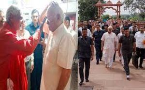 मुख्यमंत्री के आमंत्रण पर संघ प्रमुख मोहन भागवत माता कौशल्या के मंदिर का दर्शन करने गए