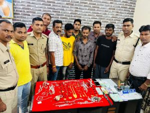 थाना सरकण्डा एवं Accu टीम बिलासपुर द्वारा चोर गिरोह का किया गया पर्दाफाश