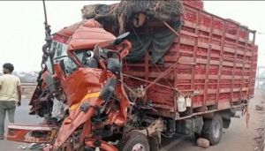 ACCIDENT NEWS : दर्दनाक हादसा : सड़क किनारे खड़े ट्रक से मिनी ट्रक जा टकराई, 7 लोगों की मौत…