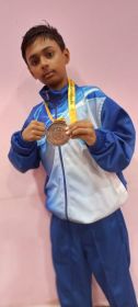 रायपुर के निर्वेद कश्यप को नेशनल किकबॉक्सिंग 2023 में मिला पदक
