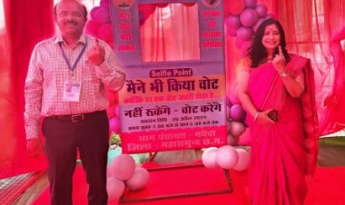 कलेक्टर और जिपं सीईओ ने किया मतदान