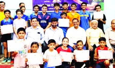 टेबल टेनिस संघ ग्रीष्मकालीन प्रशिक्षण शिविर का समापन