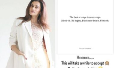 बदले की भावना पर तापसी ने कहा, ‘सबसे अच्छा बदला, कोई बदला न लेना’