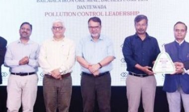 एनएमडीसी बचेली को प्रदूषण नियंत्रण नेतृत्व पुरस्कार