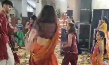 गुजराती समाज भवन भोपाल में गरबे की धूम:लाइव म्यूजिक पर जमकर थिरके गुजराती, उठाया लजीज व्यंजनों का लुत्फ