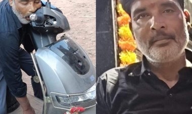 शिवपुरी में स्कूटी पर बैठे युवक की मौत:10 दिन पहले नशामुक्ति केंद्र से छूटकर आया था