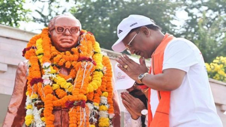 रायपुर में निकली संविधान पदयात्रा : सीएम साय ने कांग्रेस पर साधा निशाना, कहा  अपने स्वार्थ के लिए कांग्रेस ने संविधान के साथ किया खिलवाड़