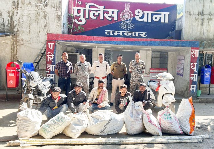 जिंदल कंपनी स्टोर से लाखों के कॉपर चोरी का खुलासा, 5 गिरफ्तार