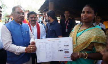 मुख्यमंत्री  विष्णु देव साय ने जगदलपुर के गांव से किया मोर दुआर-साय सरकार महाअभियान का शुभारंभ