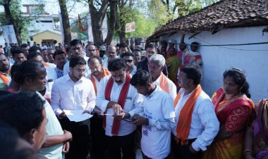 उप मुख्यमंत्री  विजय शर्मा पहुंचे ग्राम पंचायत हल्बा कचोरा के आश्रित ग्राम शासन कचोरा