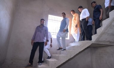 शशिबाला कन्या शाला के निर्माणाधीन भवन का कार्य 15 जून के पूर्व पूर्ण हों -  राजेश मूणत