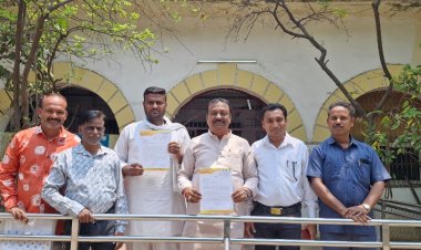 तालाब की भूमि पर अतिक्रमण रोकने कलेक्टर को ज्ञापन - कन्हैया