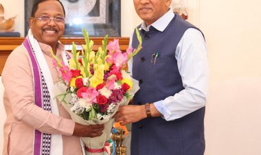 मंत्री  राम विचार नेताम ने केंद्रीय मंत्री डॉ. मंडाविया से दिल्ली में की सौजन्य मुलाकात