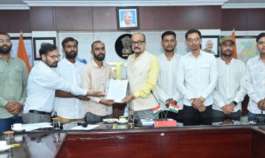 राज्यपाल श्री डेका से अटल बिहारी वाजपेयी विश्वविद्यालय के विद्यार्थियों ने की मुलाकात