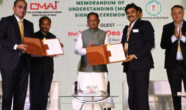 छत्तीसगढ़ बनेगा देश का नया टेक्सटाइल हब, सीएम विष्णुदेव साय ने मुंबई में सीएमएआई के साथ किया एमओयू…