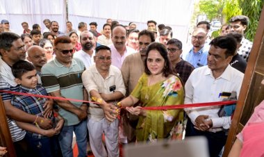 विधायक राजेश मूणत ने मीडिया सिटी में सामुदायिक भवन का किया लोकार्पण, विस्तार के लिए 25 लाख देने की घोषणा, महापौर, सभापति भी हुए शामिल