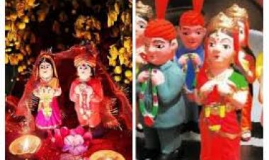 अक्ती तिहार पर मिट्टी से बने गुड्डे गुड़ियों की शादी पूरे रीति रिवाज से कराई जाती है. इस दिन हर घर में शादी जैसा माहौल होता है.