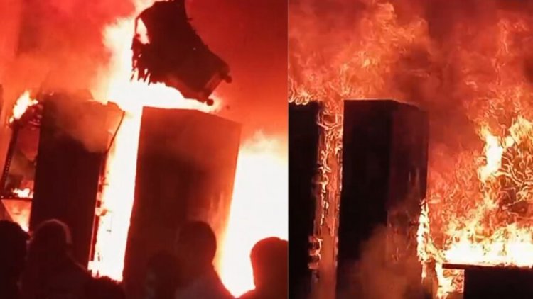 BIG NEWS : सौरभ इंटरप्राइजेज में भीषण आग, लाखों का सामान जलकर राख