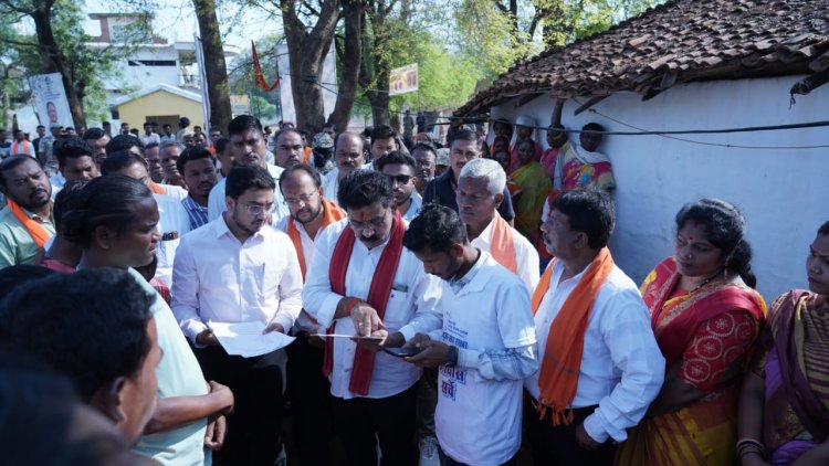 उप मुख्यमंत्री  विजय शर्मा पहुंचे ग्राम पंचायत हल्बा कचोरा के आश्रित ग्राम शासन कचोरा