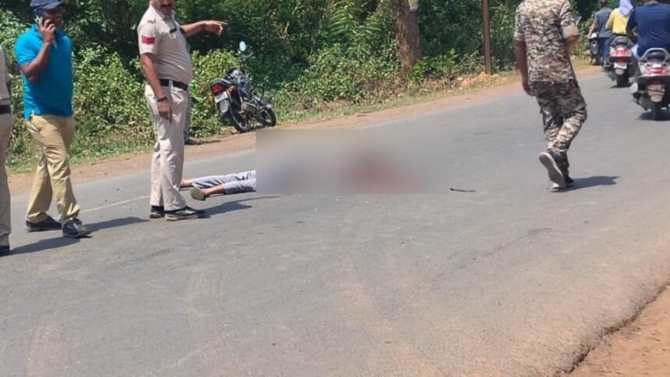 BREAKING : तेज रफ्तार ट्रेलर ने बाइक सवार को कुचला, मौके पर मौत