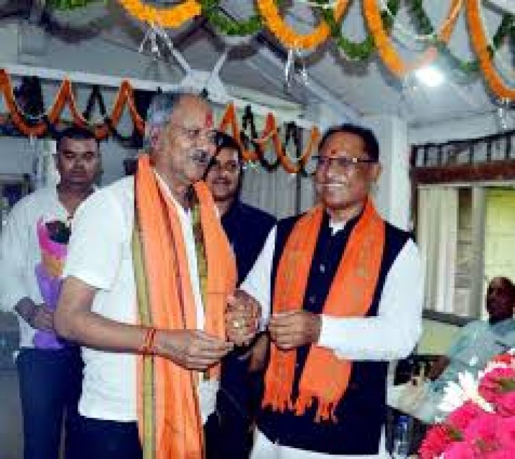 बर्खास्त सहायक शिक्षकों के समायोजन के महत्वपूर्ण निर्णय के लिए मुख्यमंत्री  विष्णु देव साय जी का धन्यवाद - बृजमोहन अग्रवाल