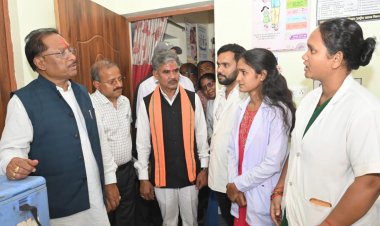 मुख्यमंत्री ने आयुष्मान आरोग्य मंदिर का किया औचक निरीक्षण