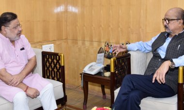 राज्यपाल  रमेन डेका से विधायक श्री सोनी ने सौजन्य भेंट की