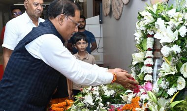 मुख्यमंत्री  विष्णु देव साय ने स्वर्गीय  रामजीलाल अग्रवाल को दी श्रद्धांजलि