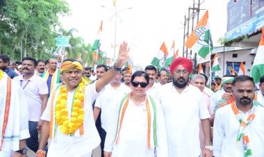 पीसीसी अध्यक्ष दीपक बैज ने बस्तर की खनिज संपदा लूट के खिलाफ किया 40 किमी की पदयात्रा