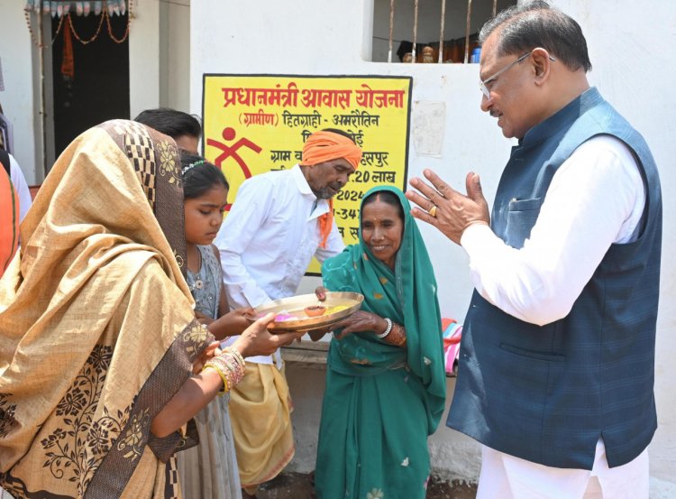 मोर अब्बड़ भाग हे, मुख्यमंत्री मोर घर आए हे: श्रीमती अमरौतीन साहू