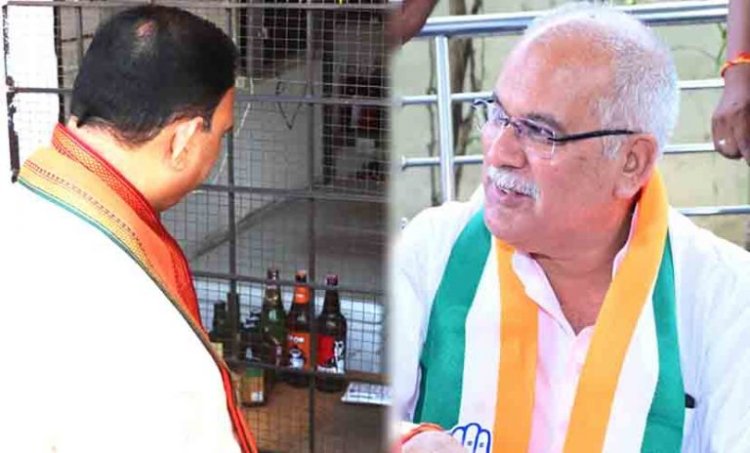 स्वास्थ्य मंत्री ने किया दारू दुकान का निरीक्षण, भूपेश बघेल बोले, शिकायतें दवा की है, मंत्री दारू दुकान का ……
