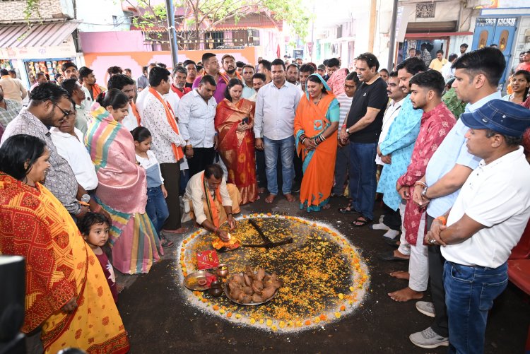 विधायक राजेश मूणत ने सवा करोड़ के विकास कार्यों का किया भूमि पूजन