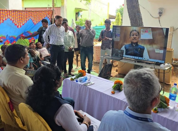 छत्तीसगढ़ के पामेड़ में खुली ग्रामीण बैंक की शाखा:मुख्यमंत्री विष्णुदेव साय ने  किया वर्चुअल शुभारंभ