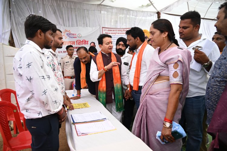 शासन की योजनाएं, जनता के द्वार, सुशासन तिहार समाधान शिविर में विधायक डॉ संपत अग्रवाल का संदेश 