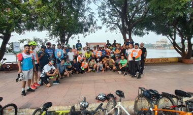 छत्तीसगढ़ राइडर्स क्लब CRC रायपुर के वल्र्ड सायकिल डे 25 के लिए सिटी सायकिल रैली आयोजन किया गया