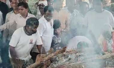 शहीद ASP आकाश गिरपुंजे पंचतत्व में विलीन, बेटे सिद्धार्थ ने दी मुखाग्नि