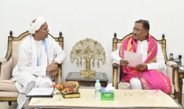 CM  साय से मिले रविशंकर महाराज   X पोस्ट कर CM विष्णुदेव साय ने बताया