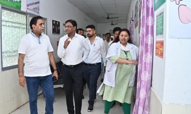 विधायक मूणत ने रामनगर प्राथमिक स्वास्थ्य केन्द्र का किया निरीक्षण