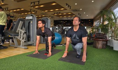 शांति, संतुलन और संकल्प — यही है योग का सार।"