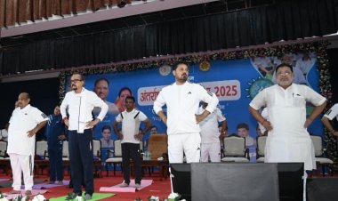 योग केवल शारीरिक व्यायाम नहीं, बल्कि यह मन, शरीर और आत्मा के संतुलन की एक प्रक्रिया है जो हमें तनावमुक्त, निरोग और मानसिक रूप से मजबूत बनाता है-अनुज