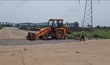 हीरापुर जरवाय में लगभग 60 एकड़ मे हो रही अवैध प्लॉटिंग में अभियान चलाकर तत्काल कारगर रोक लगायी