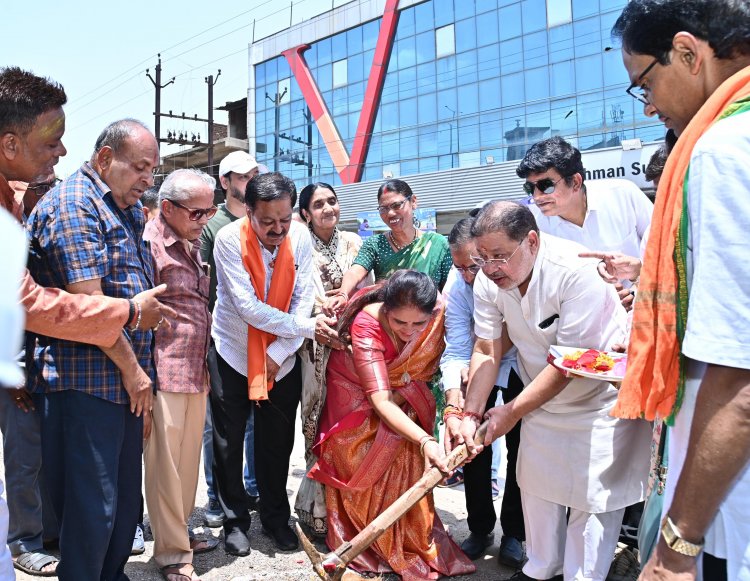 अब रायपुर में महानगरो की तर्ज पर सर्विस लेन में पेवर ब्लाॅक लगाकर सुन्दरता निखारेंगे